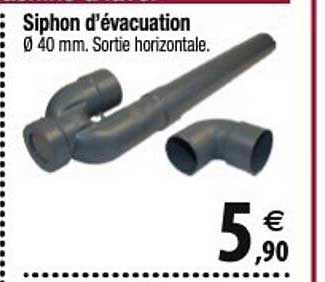 siphon d'évacuation