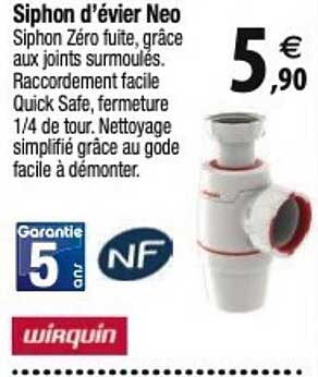 siphon d'évier neo wirquin