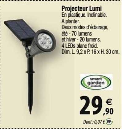 smart garden projecteur lumi