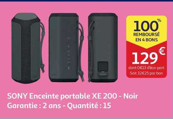 Sony Enceinte Portable Xe 200 - Noir