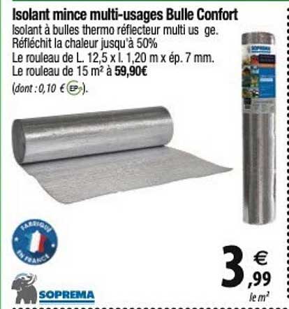 soprema isolant mince multi-usages bulle  confort