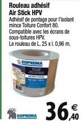 soprema rouleau adhésif air stick hpv