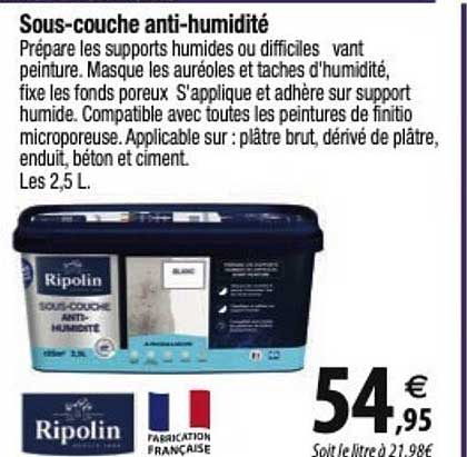 sous-couche anti-humidité