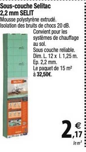 sous-couche selitac 2.2ùù selit