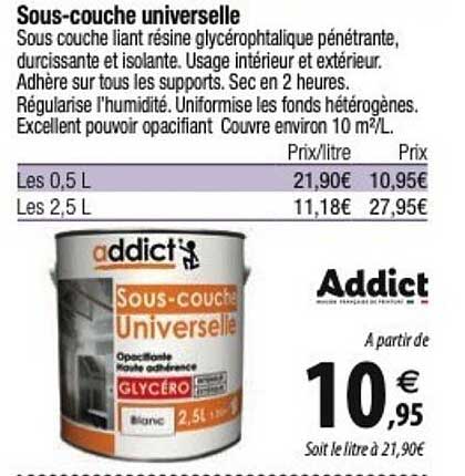 Sous-couches Universelle Addict'