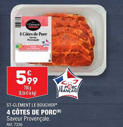 St-clément Le Boucher 4 Côtes De Porc