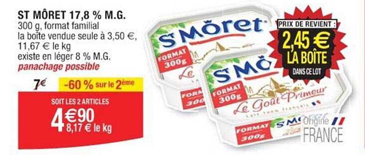 st môret 17,8 % m.g.