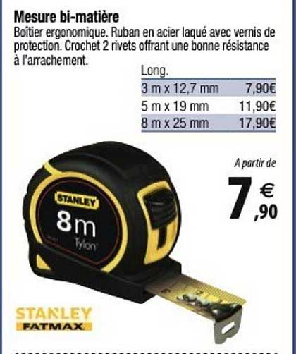 stanley mesure bi-matière