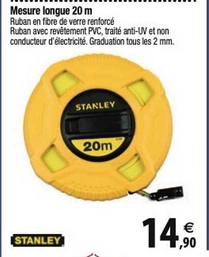 stanley mesure longue 20 m