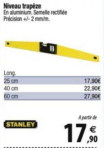 stanley niveau trapèze