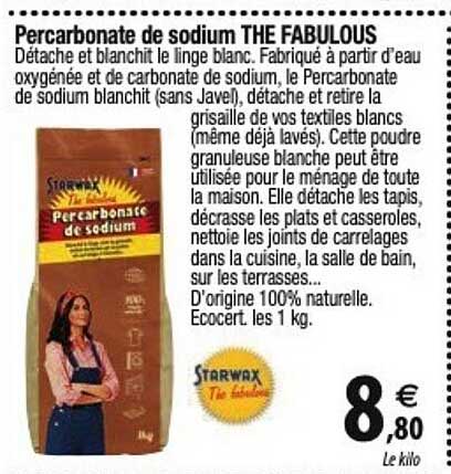 starwax percarbonate de sodium the fabulous