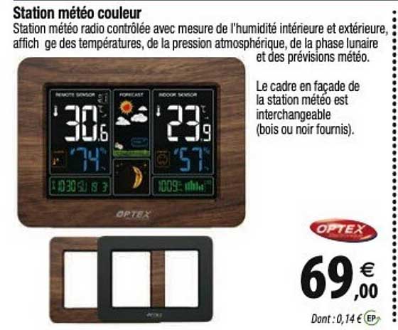 station météo couleur optex