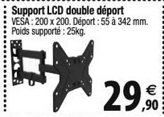 support lcd double déport