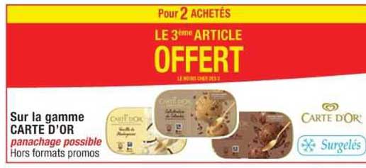 sur la gamma carte d'or