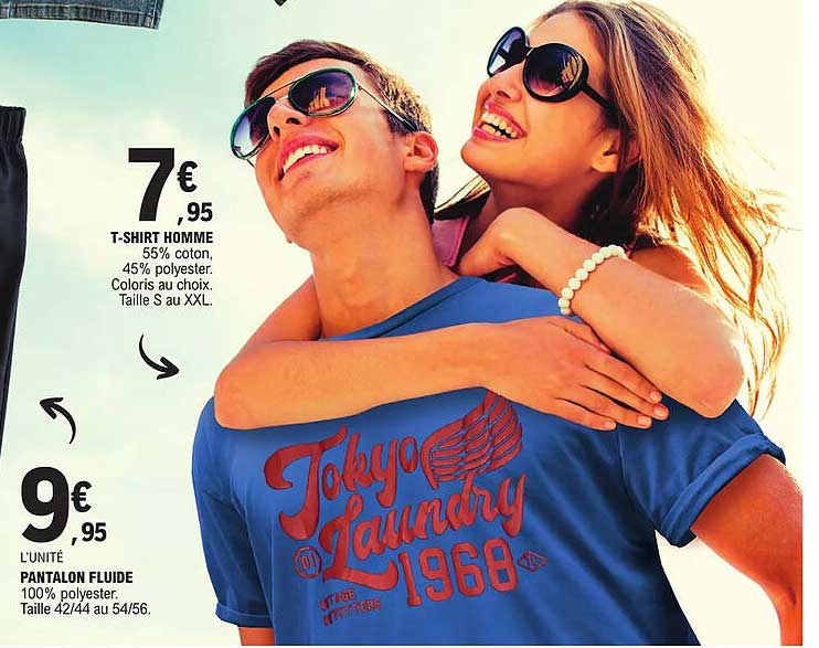 t-shirt homme, pantalon fluide