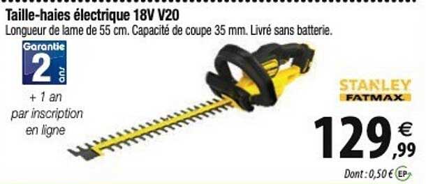 taille-haies électrique 18v v20