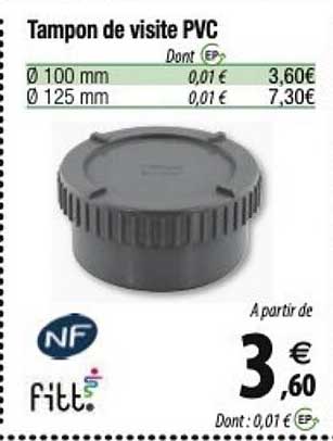 tampon de visite pvc