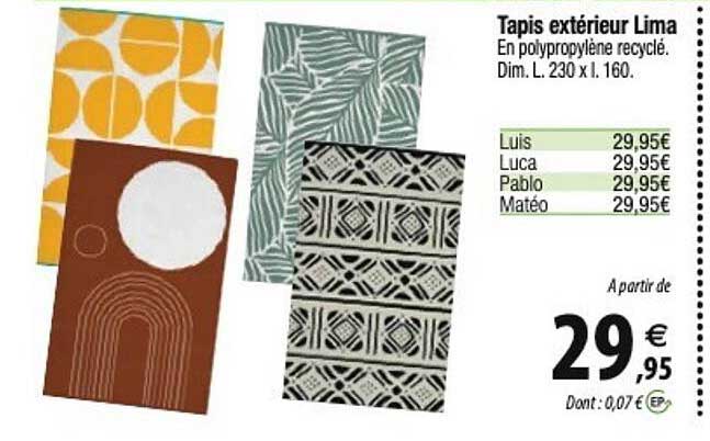 Tapis Extérieur Lima