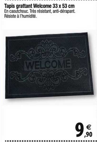 tapis grattant welcome 33 x 53 cm