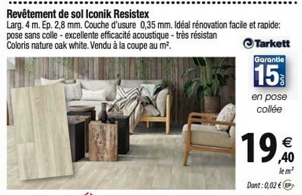 tarkett revêtement de sol iconik resistex