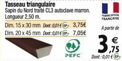 tasseau triangulaire