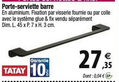 Tatay Porte-serviette Barre