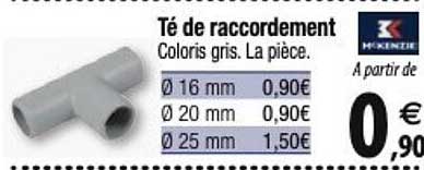 té de raccordement