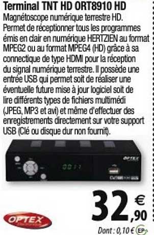 terminal tnt hd ort8910 hd optex