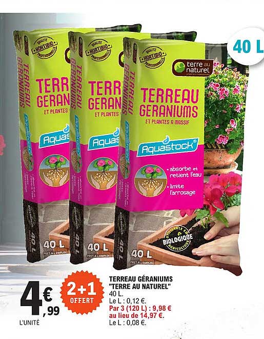 terreau géraniums "terr au naturel"