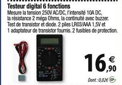 testeur digital 6 fonctions