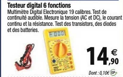testeur digital 6 fonctions