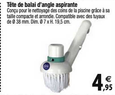 tête de balai d'angle aspirante