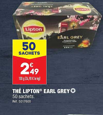thé lipton earl grey