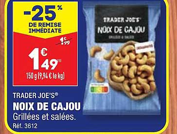trader joe's noix de cajou