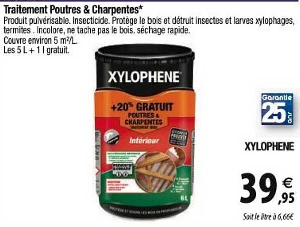 traitement poutres & charpentes xylophene
