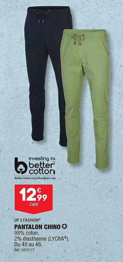 up 2 fashion pantalon chino