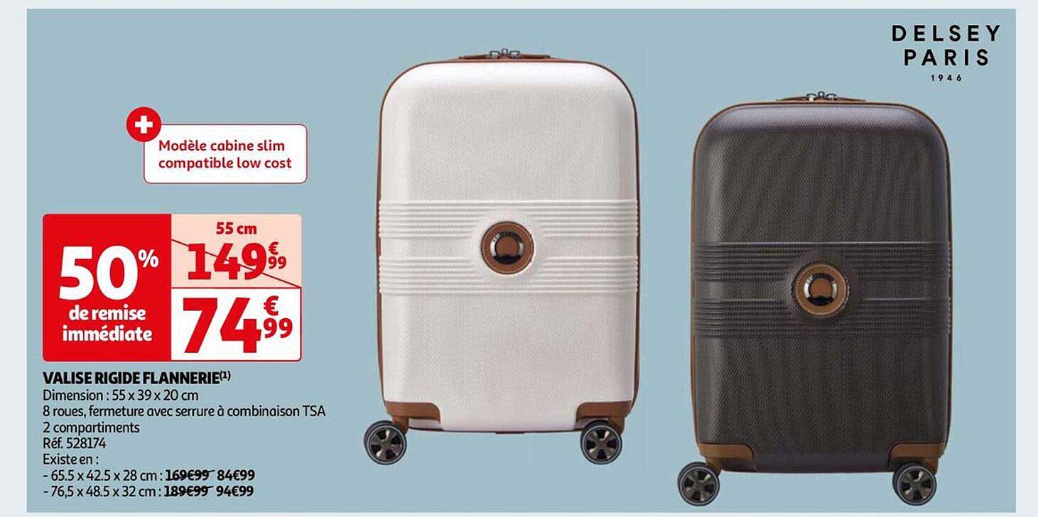 valise rigide flannerie delsey paris