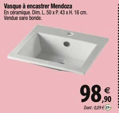 Vasque à Encastrer Mendoza