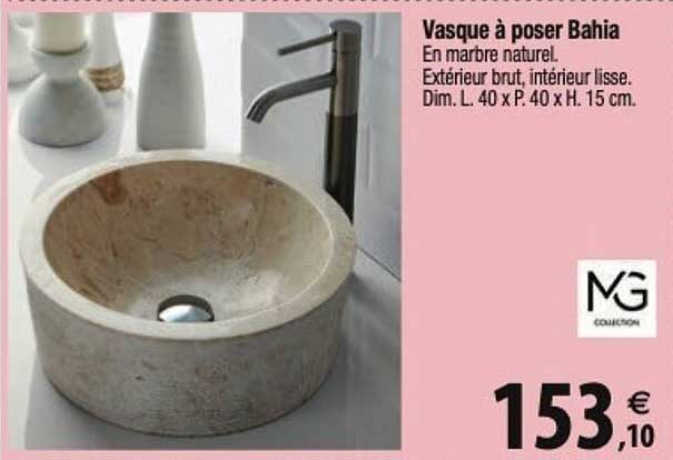 vasque à poser bahia