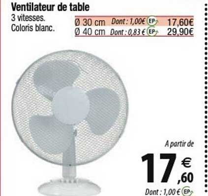 Ventilateur De Table