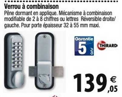verrou à combinaison
