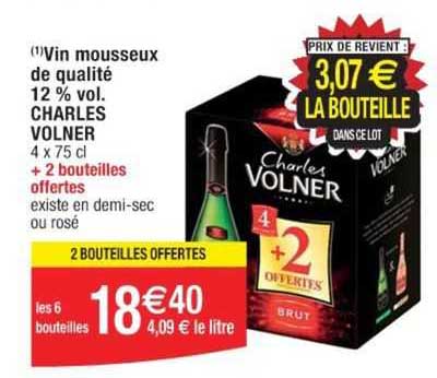 vin mousseux de qualité 12% vol. charles volner