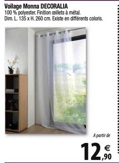 Voilage Monna Decoralia