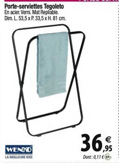 wenko porte-serviettes tegoletto