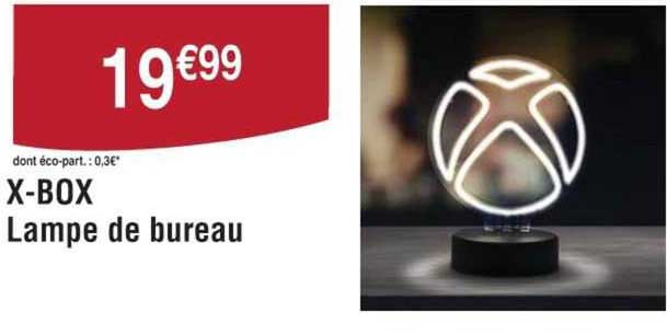 x-box lampe de bureau