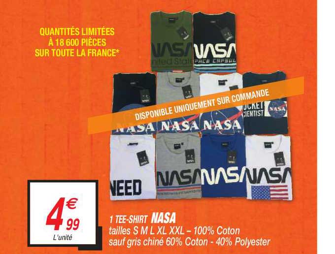 1 tee-shirt nasa