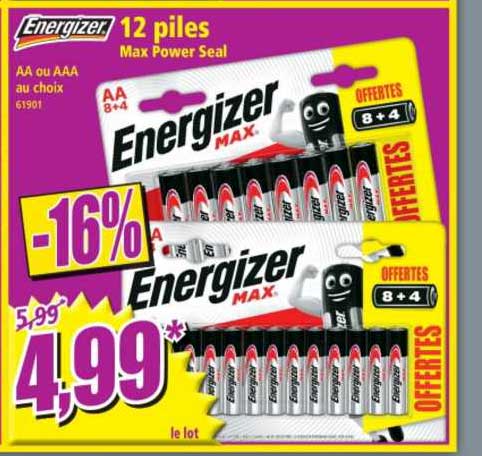12 piles max power seal energizer 1