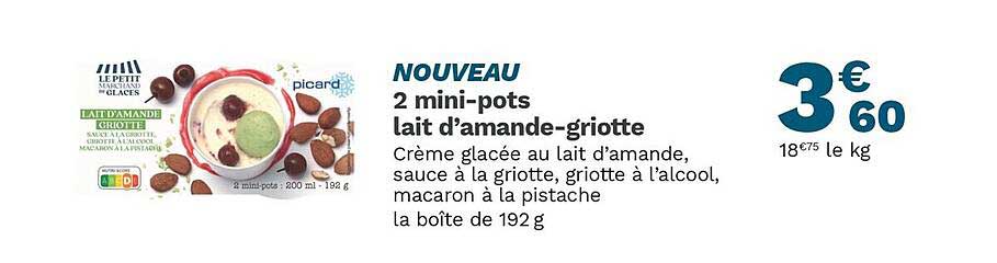 2 mini-pots lait d'amande-griotte
