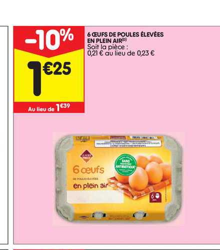 6 Oeufs De Poules élevées En Plein Air