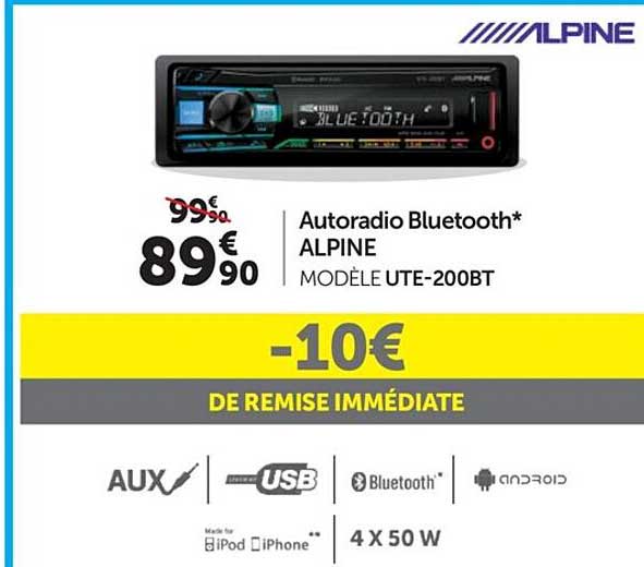Autoradio Bluetooth Alpine